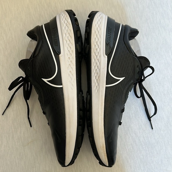NIKE Infinity Pro 2 Men's Golf Shoes DJ5593-015 Black and White Lace Up Size 14 - Picture 7 of 13